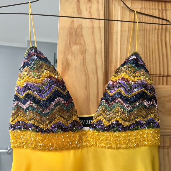 Jovani Yellow Prom Dress - Picture 3 of 4